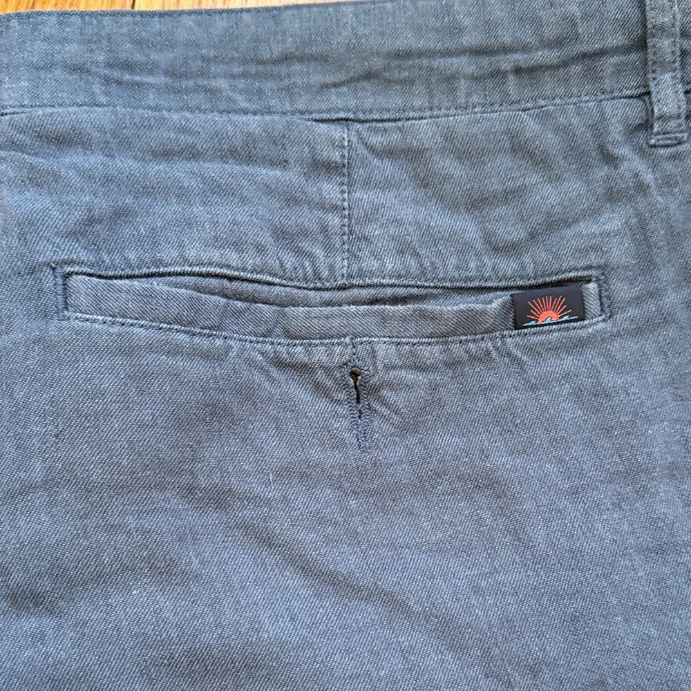 Faherty Blue Denim Shorts